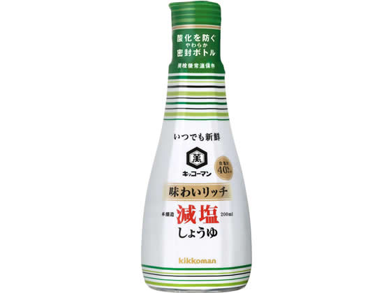 キッコーマン いつでも新鮮味わいリッチ減塩醤油卓上ボトル 0ml が187円 ココデカウ