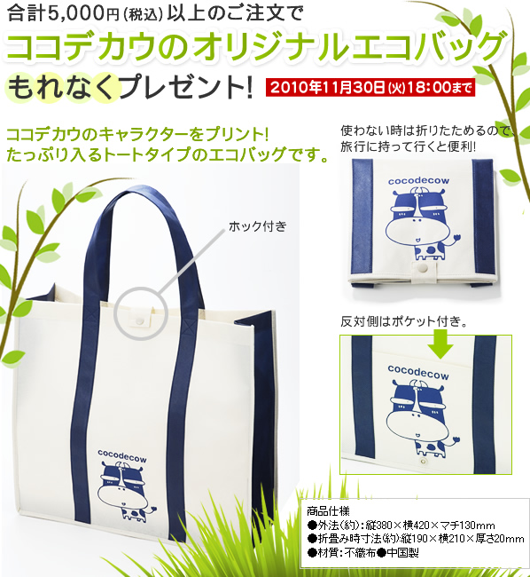 エコバッグプレゼントキャンペーン コクヨグループの通販
