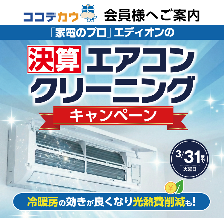 家電のプロのクリーニング 通販【ココデカウ（エディオングループ）】