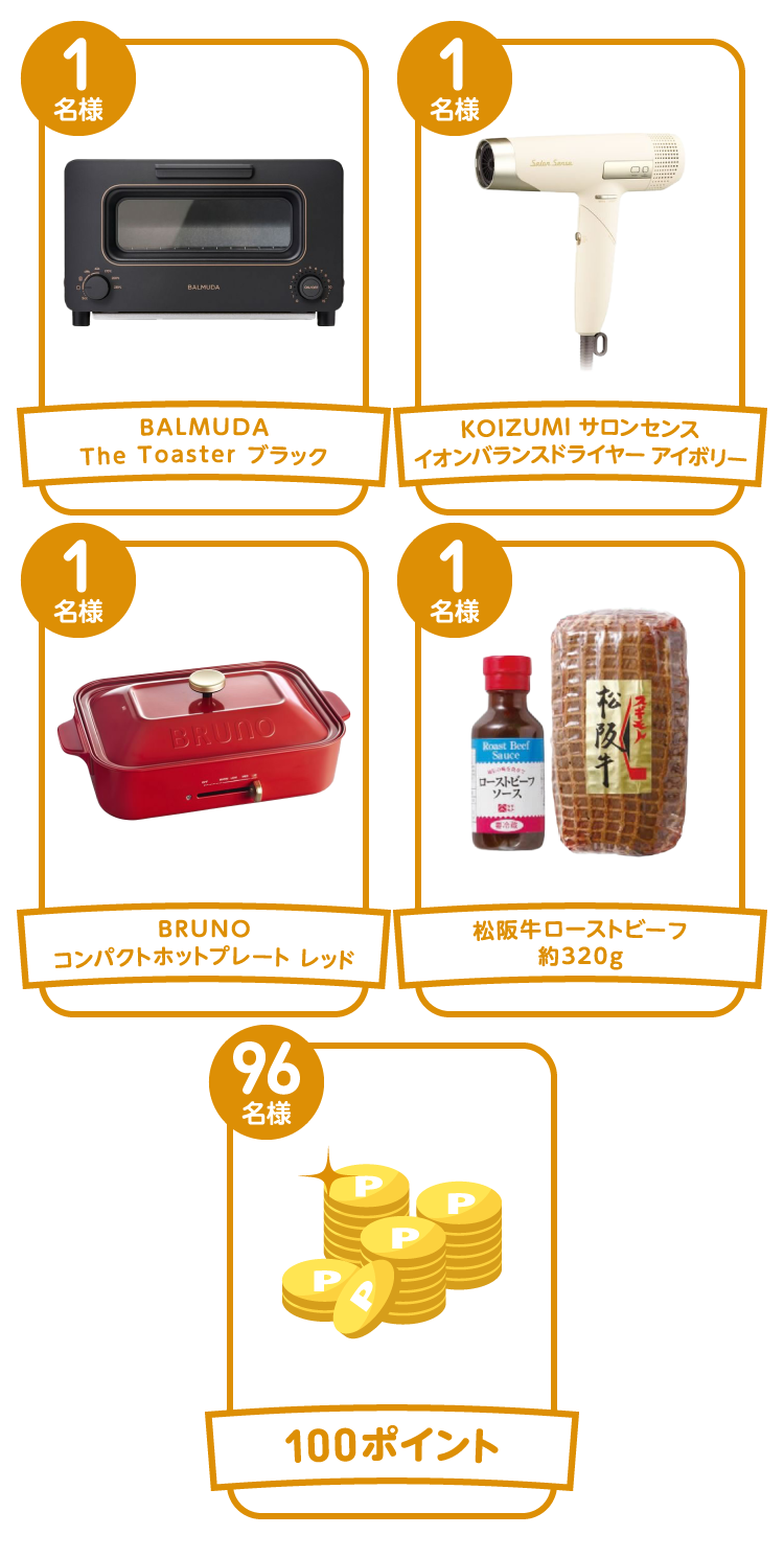 新春抽選キャンペーン | 1名様にBALMUDAが当たる！ 通販【ココデカウ