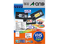 エーワン IJラベル[光沢紙]A4 10面VHSビデオ正面用10枚 29227
