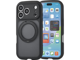 �G���R�� iPhone18 Pro �^�t�X�������C�g �P�[�X �Ɍ� MAGKEEP �X�^���h �}�b�g �u���b�N PM-A26CTSSTKCBK