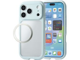 �G���R�� iPhone18 Pro �^�t�X�������C�g �t���[���J���[�P�[�X �Ɍ� �u���[ PM-A26CTSLFCKBU