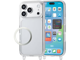 �G���R�� iPhone18 Pro �n�C�u���b�h�P�[�X �X�g���b�v�z�[���t �Ɍ� �N���A PM-A26CHVCSHKCR