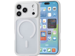�G���R�� iPhone18 Pro �n�C�u���b�h�P�[�X �Ɍ� MAGKEEP �}�b�g �z���C�g PM-A26CMAG2KCWH