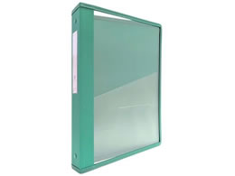 �J���e�u�b�N(�N���A�[�^�C�v)A4 4�� �O���[�� �w��40mm 0-5639-11