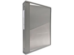 �J���e�u�b�N(�N���A�[�^�C�v)A4 4�� �O���[ �w��40mm 0-5639-13