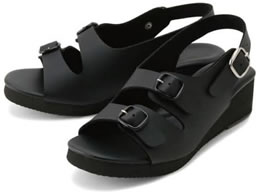 parfait 2�o�b�N���T���_�� �i�[�X�T���_�� 25-3438-0403 L KS-102(�u���b�N)