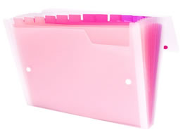 ビュートン Gra-De ドキュメントファイル A4 13ポケット ピンク