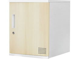 Netforce �L���[�{�C�h ���b�J�[ 1�l�p �V�����_�[�� ����450mm �X�`�[�� �{�b�N�X �z���C�g�~�i�`������ CUB3545-FW-WHNA