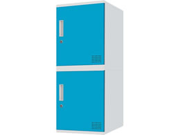 Netforce �L���[�{�C�h ���b�J�[ 2�l�p 1��2�i �V�����_�[�� ����450mm �X�`�[�� �z���C�g�~�u���[ CUB3545S02-WHBL
