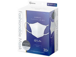 �A�C���X�I�[���} FASHIONABLE MASK���� �ӂ����C�h �z���C�g 30�� RN-FA30MW