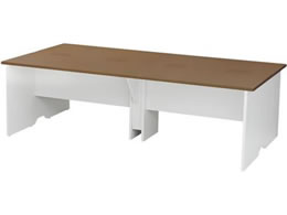 Netforce �A���j�[�� �t���[�A�h���X�f�X�N ��2400mm �ؐ� �z���C�g�r�~�E�H�[���i�b�g�V��