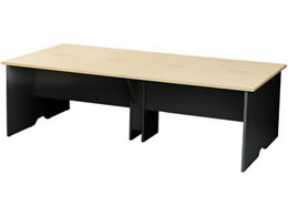Netforce �A���j�[�� �t���[�A�h���X�f�X�N ��2400mm �ؐ� �u���b�N�r�~�i�`�������V��