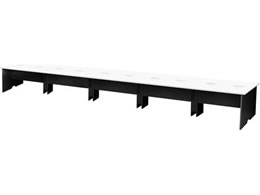 Netforce �A���j�[�� �t���[�A�h���X�f�X�N ��6000mm �ؐ� �u���b�N�r�~�z���C�g�V��