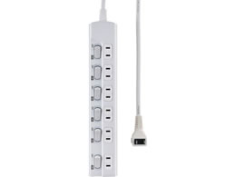 �G���p �����v���X �X�C�b�`�t�^�b�v 6�� 2m �z���C�g WLK-E62(W)