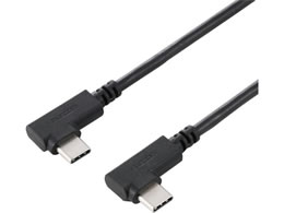 �G���R�� USB Type-C �P�[�u�� ���[L�� ���炩 60W PD USB2.0 480Mbps 1.5m U2C-CLLY15NBK