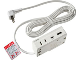 �G���p �Ƌ�p�R���Z���gUSB AC1+2P �z���C�g FO-UC123(W)