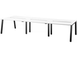 �G�����T ���[�N�e�[�u�� �΂ߋr ���ʃ^�C�v W3600�~D1200�~H720mm �V�i�`������ �r�u���b�N LFR-3612-NB