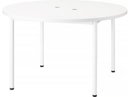 �G�����T ��c�p�e�[�u�� �ی^ W1200�~D1200�~H720mm �V�z���C�g �r�z���C�g LAT-1212C-WHW