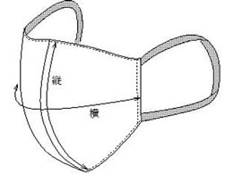 �i�K�C���[�x�� �}�X�N(2���g)L �z�}�X�N 25-2810-01 HOS-5515(L)