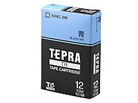 キングジム TR用テープ パステル 12mm 青 黒文字 TC12B キングジム TR用テープ パステル 12mm 青 黒文字 TC12B