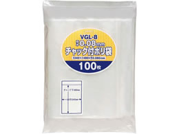 �W���p�b�N�X �`���b�N�ܕt�|���܌��� ���� ����0.08mm 100�� VGL8