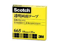 3M スコッチ透明両面テープ 665-3-18