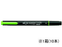 コクヨ 蛍光マーカープリフィクス ツイン ライトグリーン10本 PM-L202G