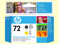 HP プリントヘッド マットブラック・イエロー HP72(C9384A)