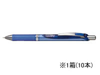 ぺんてる エナージェル ノック式 ニードルチップ 0.5mm 青 10本