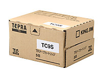 キングジム テプラTR用テープ 9mm 白 黒文字 5個 TC9S
