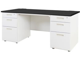 Netforce �i�b�c ������ 3+3�i ��1600mm �z���C�g�~�u���b�N LRD-167-WHBK33