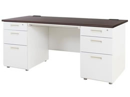 Netforce �i�b�c ������ 3+3�i ��1600mm �z���C�g�~�_�[�N�u���E�� LRD-167-WHDBR33