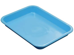 ���{�㗝��� PP�o�b�g No.3BL No.3 �v���X�`�b�N�g���[ 23-7220-10 280X215X36MM(�u���[)