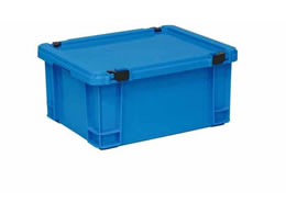 ��艻�H �|���R���e�i�[(���b�N�W�t)10-3260-0601 �u���[ PT-28(490X390X240)