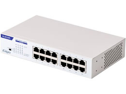 �G���R�� LAN�n�u 16�|�[�g Giga�Ή� ���^�� �z���C�g EHC-BG01-16MW