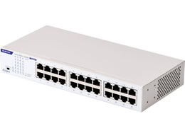 �G���R�� LAN�n�u 24�|�[�g Giga�Ή� ���^�� �z���C�g EHC-BG01-24MW