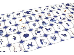 �J���� mt �����C�N�V�[�g Polly Fern Blue Tile MTCARPF01