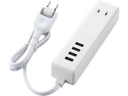 �G���R�� USB�^�b�v USB4��+AC2�� 60cm �z���C�g MOT-U11-2406WH