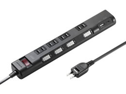 �T�����T�v���C �ߓd�^�b�v 2P 4�� 2m �u���b�N TAP-B107UC-2BK