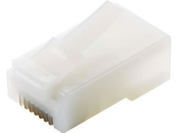 �G���R�� RJ45�R�l�N�^Cat5e 10�� �����b�L �n�[�t�N���A LD-RJ45T10 T2