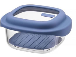 LIV PLUS �x�X�g�R �K���X �ۑ��e�� 1.5L �u���[ ���b�N&���b�N