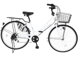 26インチ　シティサイクル パールホワイト BAA認証 自転車】25年モデル ルイードシティHD 276 BAA パールホワイト