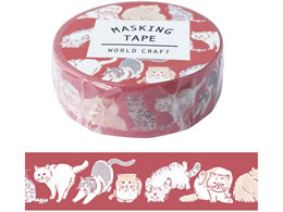 ���[���h�N���t�g �}�X�L���O�e�[�v �A�j�}�� cat 15mm�~7m 4�� MT-033