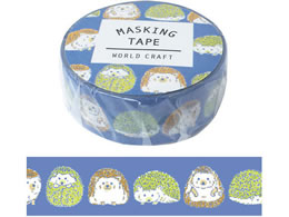 ���[���h�N���t�g �}�X�L���O�e�[�v �A�j�}�� hedgehog 15mm�~7m 4��