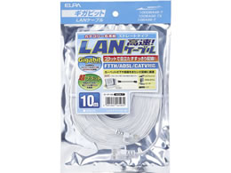 �����d�� CAT6�t���b�g 10m LAN-FT1100(W)