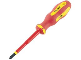 TRUSCO �≏�h���C�o�[(�}�O�l�b�g����)(+NO.2�~100mm) TZD-2-100