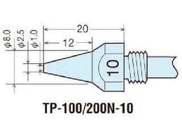 �O�b�g �փm�Y���`�b�v��1.0mm (1�{=1PK) TP-100N-10