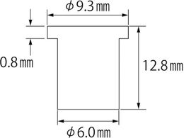 エビ ブラインドナット エビナット (平頭・スティール製) 板厚3.5 M4×0.7(1000個入) NSD435M